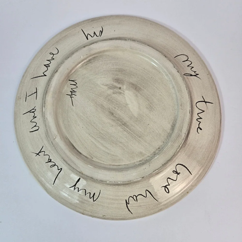 Vintage Sandra Magsamen Signed Ceramic Plate – 